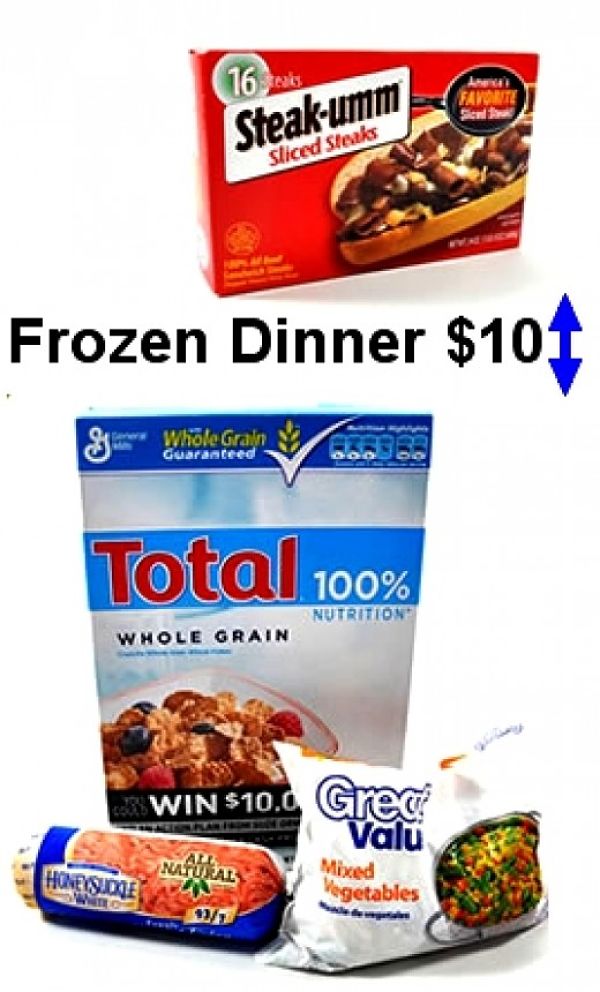  Frozen dinners compared with cost of whole food ingredients worth $10