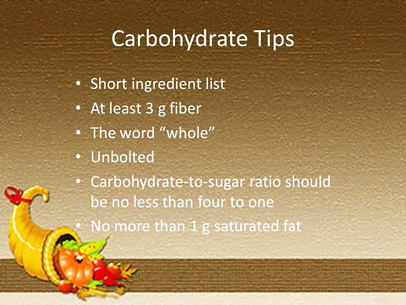 Tips for choosing healthy carbohydrates