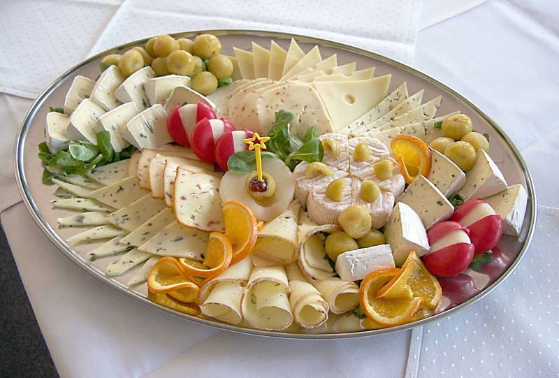 Presentation matters even for simple dishes such as cheese platters