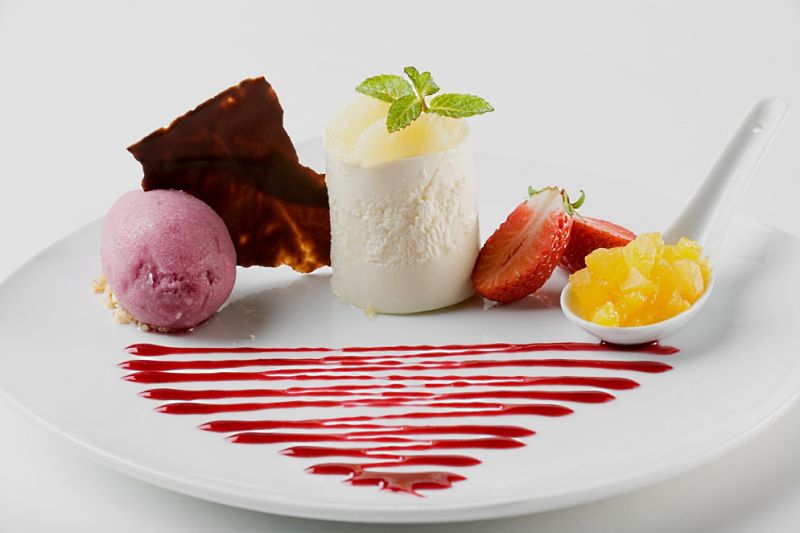 Desserts are a wonderful place to show your food presentation skills