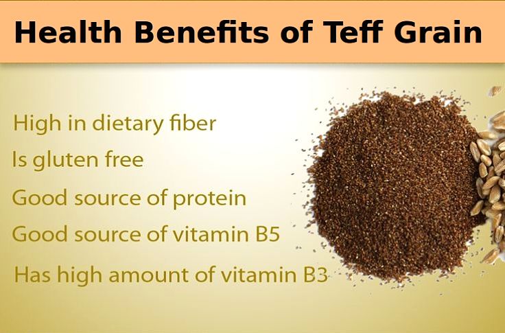 Health benefits of Teff grain - see nutrient chart in this article